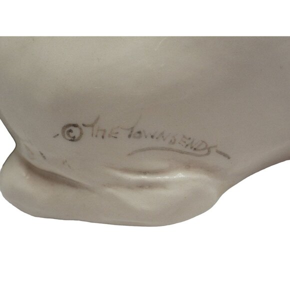 The Townsends Loving Cats Kittens Tiger Hand Painted Ceramic Statue Vintage - Picture 6 of 9